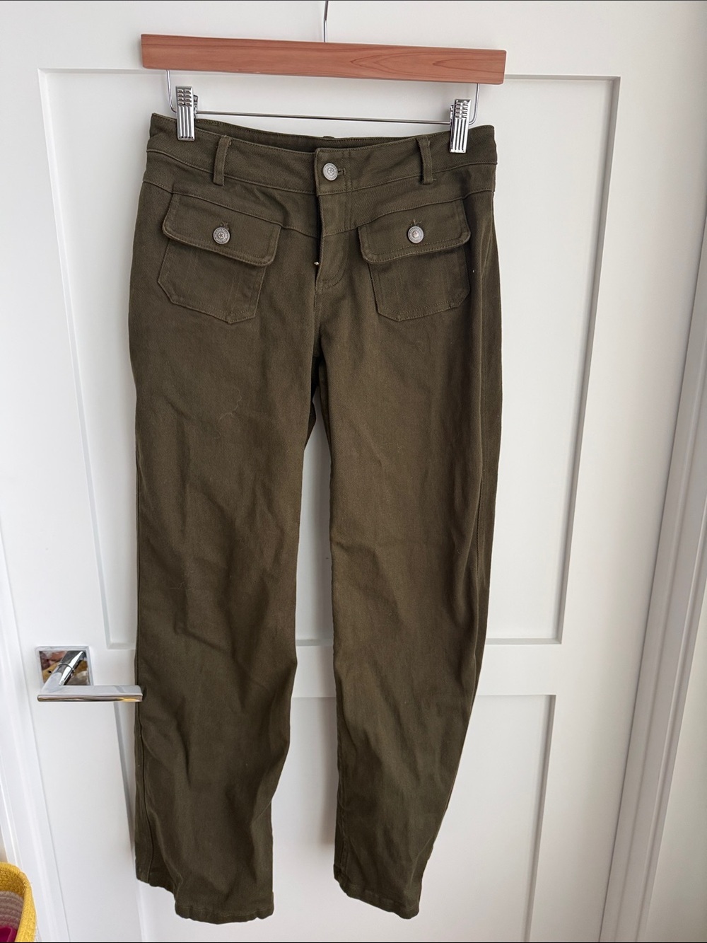 Princess Polly Benicale Low Rise Cargo Pants Olive - Picture 6 of 10